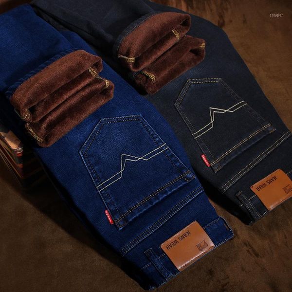 men's jeans icclek autumn and winter stretch pants plus velvet thickening straight slim fit youth mid-waist trousers, Blue
men's jeans icclek autumn and winter stretch pants plus velvet thickening straight slim fit youth mid-waist trousers, Blue