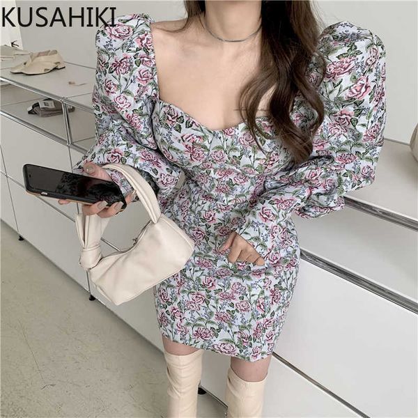 kusahiki floral dress korean square collar puff long sleeve women dresses slim high waist mini vestidos femme 6e725 210602, Black;gray
kusahiki floral dress korean square collar puff long sleeve women dresses slim high waist mini vestidos femme 6e725 210602, Black;gray