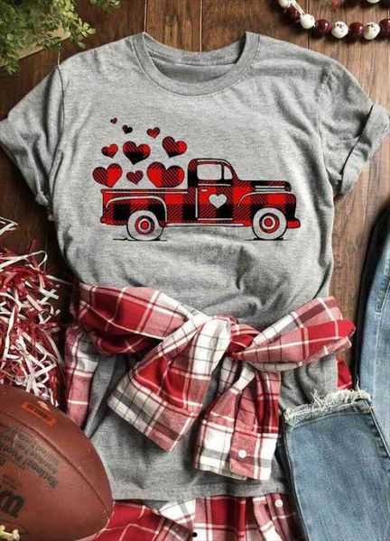 valentines day plaid printed women t shirt splicing car heart fashion grunge aesthetic 100%cotton tees, White
valentines day plaid printed women t shirt splicing car heart fashion grunge aesthetic 100%cotton tees, White