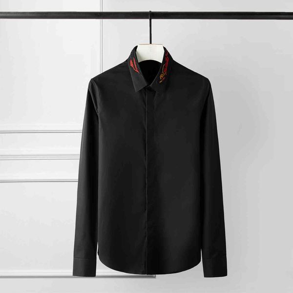 tee polo shirt cotton men luxury solid color india wire embroidery long sleeve fashion casual slim mens shirts, White;black
tee polo shirt cotton men luxury solid color india wire embroidery long sleeve fashion casual slim mens shirts, White;black