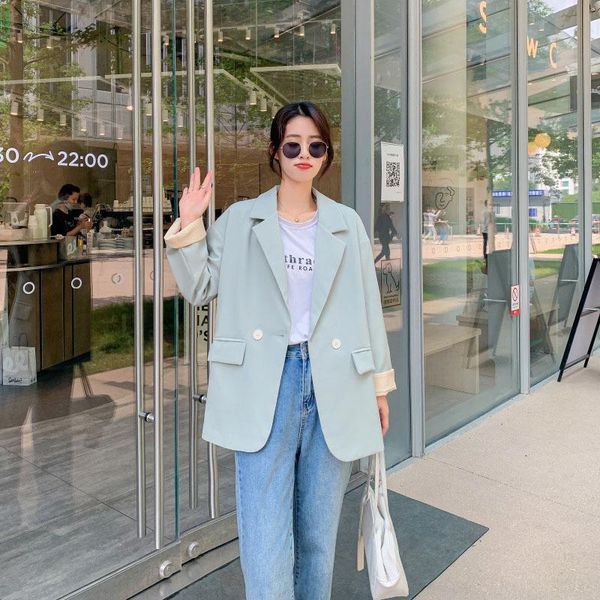women's suits & blazers blazer female autumn 2021 sweet college style suit net red fashion loose wild self-cultivation wm*, White;black
women's suits & blazers blazer female autumn 2021 sweet college style suit net red fashion loose wild self-cultivation wm*, White;black