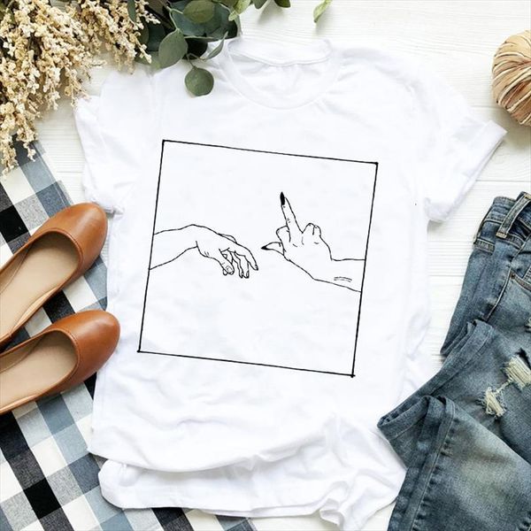 and women lady cute cartoon mens t shirt womens hand funny aesthetic simple print ladies tee clothes female graphic, White;black
and women lady cute cartoon mens t shirt womens hand funny aesthetic simple print ladies tee clothes female graphic, White;black