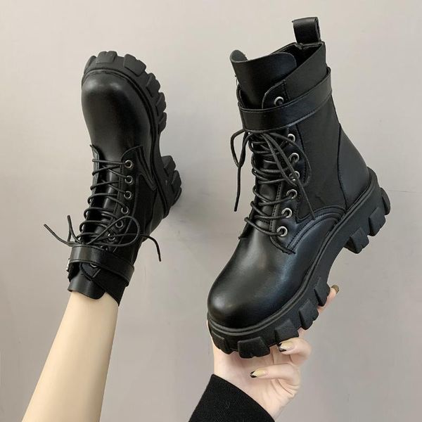 boots dropship 2021 black platform combat ankle for women lace up buckle strap shoes winter biker
boots dropship 2021 black platform combat ankle for women lace up buckle strap shoes winter biker