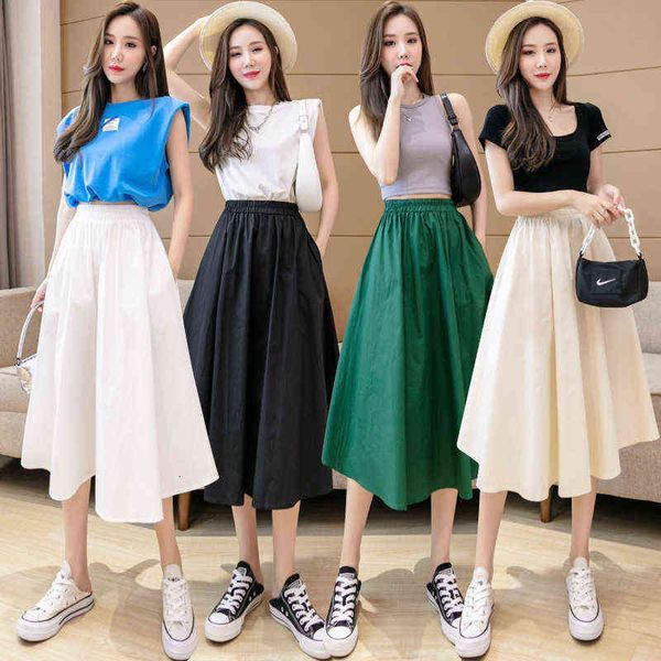casual dresses solid color work dress female 2022 summer korean student high waist a-length skirt, Black;gray
casual dresses solid color work dress female 2022 summer korean student high waist a-length skirt, Black;gray
