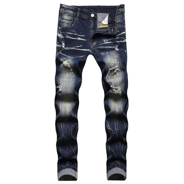 men's jeans large-size hole cotton blue trousers straight slim mid elasticity fashion denim for men 90s boyfriend
men's jeans large-size hole cotton blue trousers straight slim mid elasticity fashion denim for men 90s boyfriend