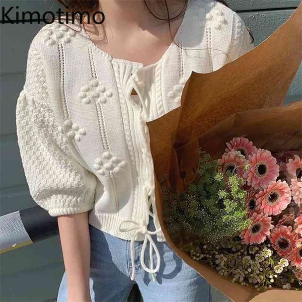 kimotimo women lace-up cardigan korean chic spring tender temperament solid wave point stitching puff sleeve ins sweet 210812, White
kimotimo women lace-up cardigan korean chic spring tender temperament solid wave point stitching puff sleeve ins sweet 210812, White