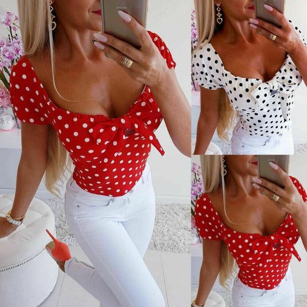 women womens shirt boho polka dot bodycon dress summer holiday sundress beachwear ladies casual blouse, White
women womens shirt boho polka dot bodycon dress summer holiday sundress beachwear ladies casual blouse, White