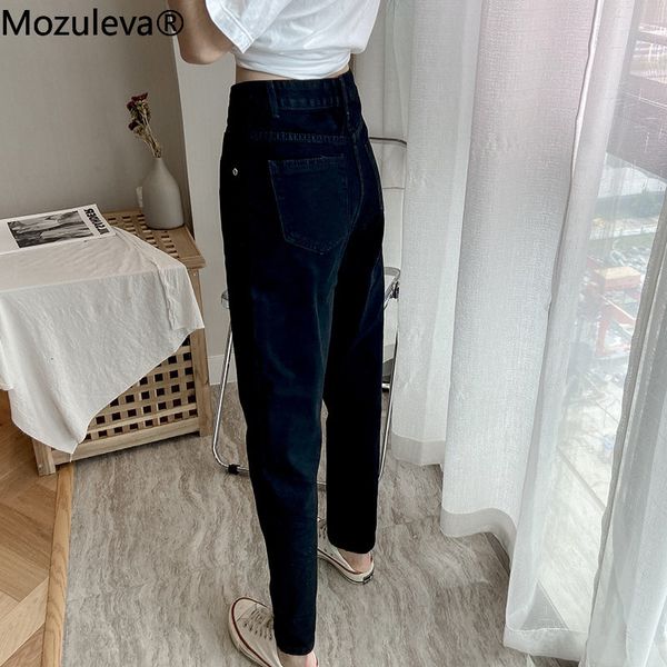 mozuleva autumn winter cotton full-length pockets high waist women regulate female jeans, Blue
mozuleva autumn winter cotton full-length pockets high waist women regulate female jeans, Blue