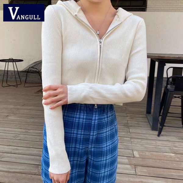 women's hoodies & sweatshirts vangull slim girls soft cotton knitted women 2021 fashion lady elegant zipper casual female knitwear vint, Black
women's hoodies & sweatshirts vangull slim girls soft cotton knitted women 2021 fashion lady elegant zipper casual female knitwear vint, Black