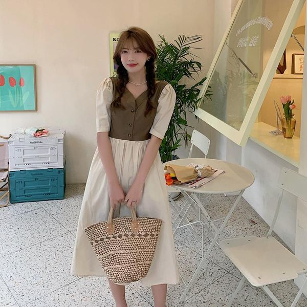 casual dresses spot the summer 2021 han edition dress temperament big v is gotten high waist single-breasted princess sleeve, Black;gray
casual dresses spot the summer 2021 han edition dress temperament big v is gotten high waist single-breasted princess sleeve, Black;gray