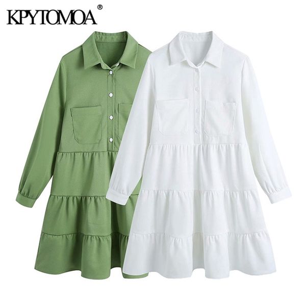 women chic fashion with pockets ruffled mini dress vintage lapel collar long sleeve female dresses vestidos mujer 210420, Black;gray
women chic fashion with pockets ruffled mini dress vintage lapel collar long sleeve female dresses vestidos mujer 210420, Black;gray
