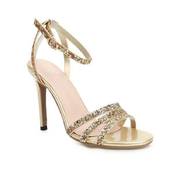 dress shoes sianie tianie sequined glitter bling gold silver woman high heels party runway stilettos women sandals plus size 47, Black
dress shoes sianie tianie sequined glitter bling gold silver woman high heels party runway stilettos women sandals plus size 47, Black