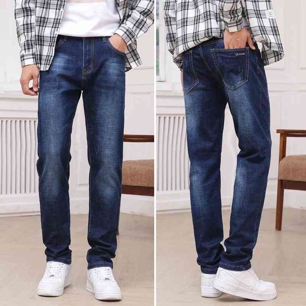 jeans 2021 classic style men's business fashion small straight stretch denim trousers male brand loose fit jeans, Blue
jeans 2021 classic style men's business fashion small straight stretch denim trousers male brand loose fit jeans, Blue