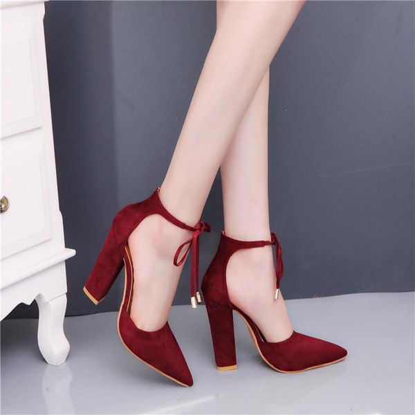 sandals women's explosive models large size suede fashion thick heel pointed toe shoes for women, Black
sandals women's explosive models large size suede fashion thick heel pointed toe shoes for women, Black