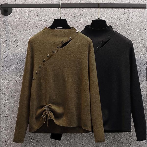 women's sweaters black solid color knitted plus large size oversize korean style fashion pullovers for autumn clothing ladies, White;black
women's sweaters black solid color knitted plus large size oversize korean style fashion pullovers for autumn clothing ladies, White;black