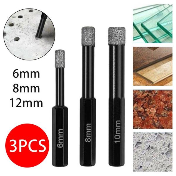professiona electric drills 6mm-10mm dry diamond drill bits vaccum brazed core for porcelain granite tile glass ceramics marble
professiona electric drills 6mm-10mm dry diamond drill bits vaccum brazed core for porcelain granite tile glass ceramics marble