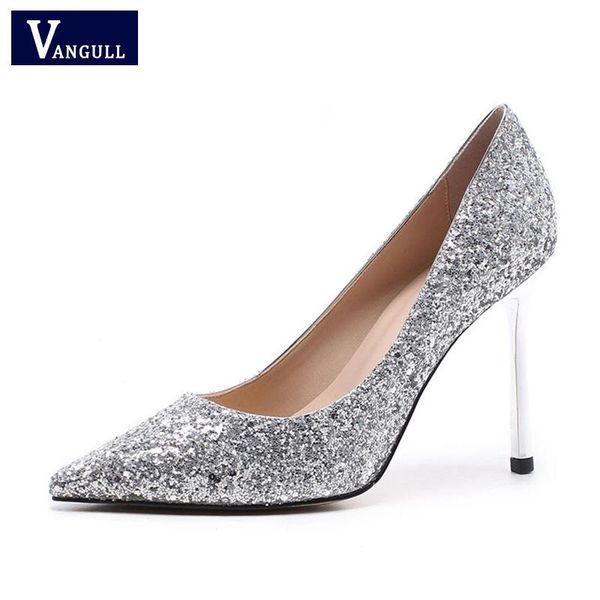 dress shoes vangull autumn women pumps high thin heel gold bling wedding pointed toe ladies party shiny heels 2021, Black
dress shoes vangull autumn women pumps high thin heel gold bling wedding pointed toe ladies party shiny heels 2021, Black