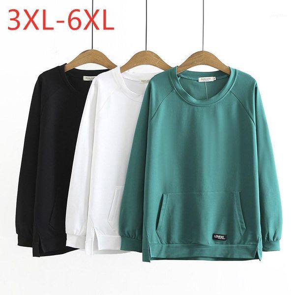 plus size t-shirt 2021 ladies spring autumn pullover for women large long sleeve loose cotton green sweatshirt coat 3xl 4xl 5xl 6xl, Black
plus size t-shirt 2021 ladies spring autumn pullover for women large long sleeve loose cotton green sweatshirt coat 3xl 4xl 5xl 6xl, Black