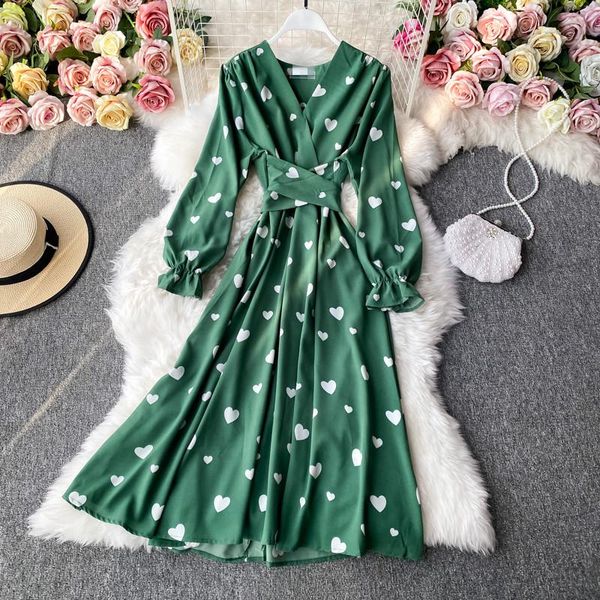 casual dresses women's autumn woman print big swing midi dress lace up long sleeve v-neck bandage for women, Black;gray
casual dresses women's autumn woman print big swing midi dress lace up long sleeve v-neck bandage for women, Black;gray