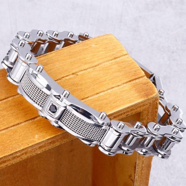 wide 8.67" 316l stainless steel cast metal bicycle chain man bracelets mens boys biker jewellery accessories bracelet gifts link,, Black
wide 8.67" 316l stainless steel cast metal bicycle chain man bracelets mens boys biker jewellery accessories bracelet gifts link,, Black