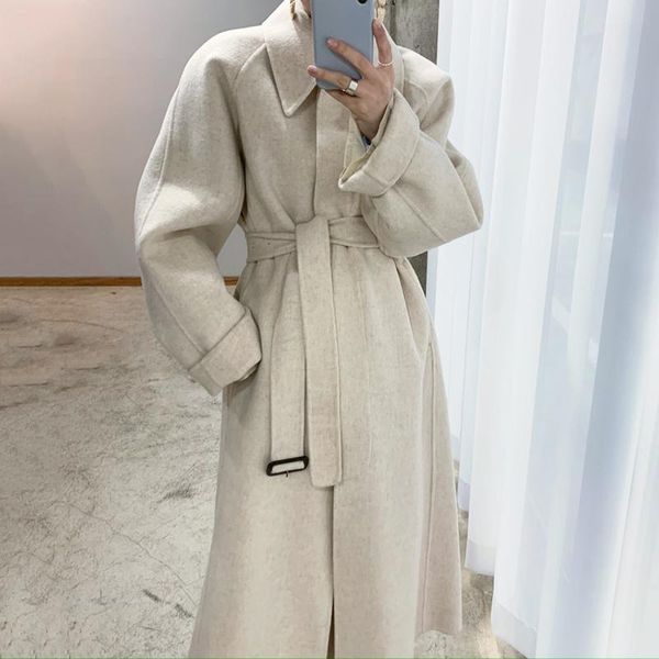 women's wool & blends wavsiyier jacket elegant notched collar lace-up ladies blend coats winter solid long warm coat women 2021 loose w, Black
women's wool & blends wavsiyier jacket elegant notched collar lace-up ladies blend coats winter solid long warm coat women 2021 loose w, Black