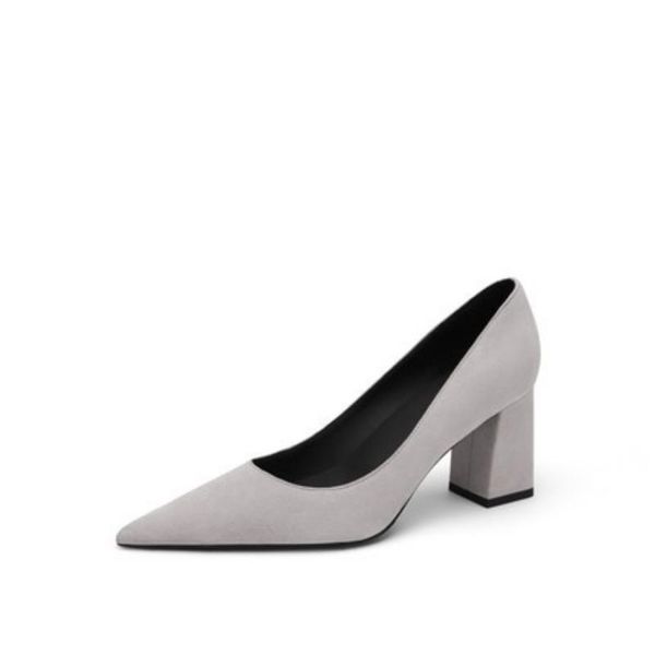 classic shoes women pumps flock basic pointed toe office commute 7cm square high heels work ladies dress, Black
classic shoes women pumps flock basic pointed toe office commute 7cm square high heels work ladies dress, Black