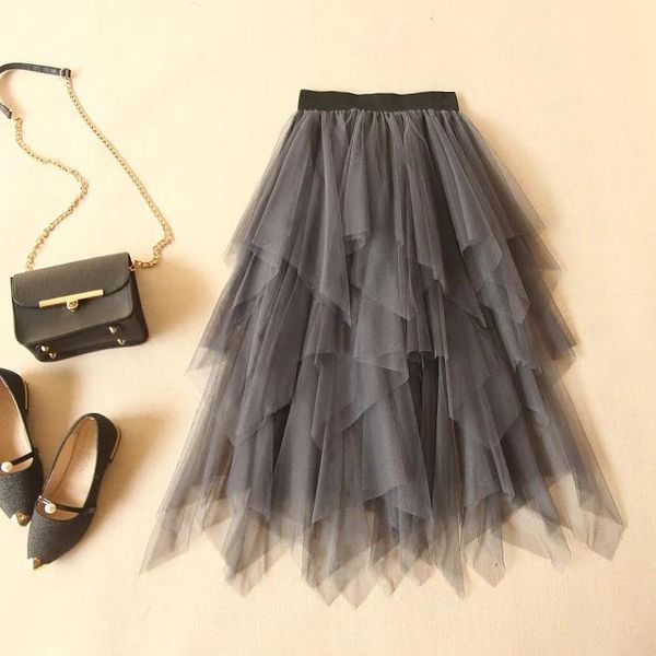 skirts high waist irregular black a- line base mid-length mesh skirt for women plus size
skirts high waist irregular black a- line base mid-length mesh skirt for women plus size