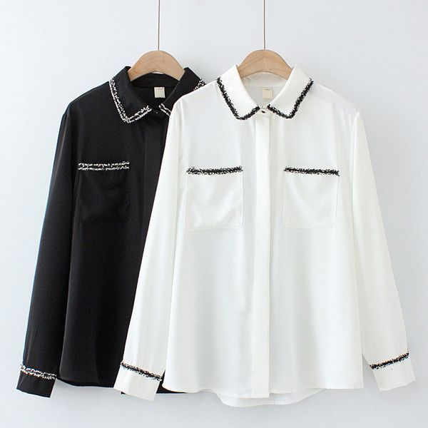 women's blouses & shirts spring woman casual loose single-breasted blouse mujer blusa femme plus size oversize sl0g, White
women's blouses & shirts spring woman casual loose single-breasted blouse mujer blusa femme plus size oversize sl0g, White