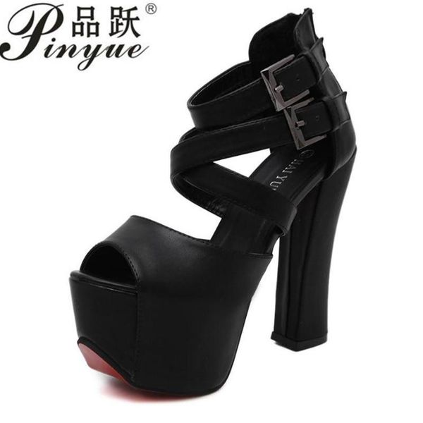 sandals 15cm block heel platform women shoes summer bandage high heels gladiator ladies party model, Black
sandals 15cm block heel platform women shoes summer bandage high heels gladiator ladies party model, Black