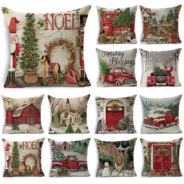 cushion/decorative pillow christmas pillowcase santa claus sofa car cushion home decoration linen cover gift 2021
cushion/decorative pillow christmas pillowcase santa claus sofa car cushion home decoration linen cover gift 2021