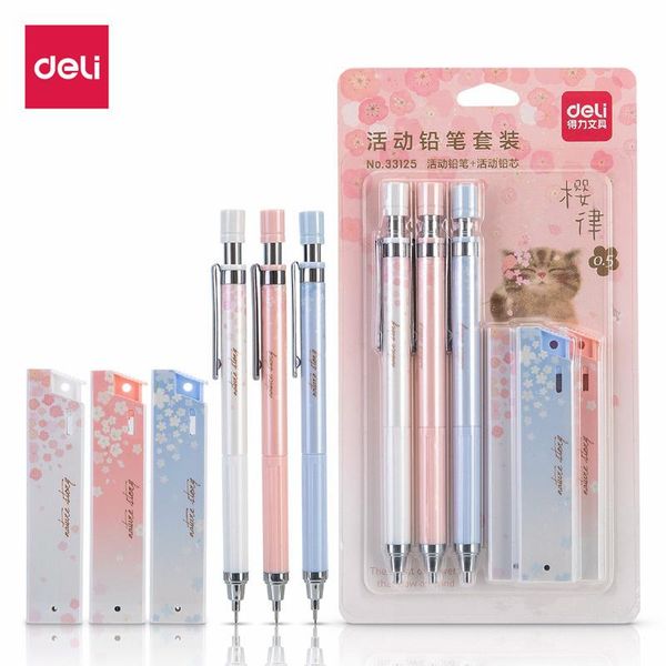 ballpoint pens 3pcs/box gift set deli mechanical pencil 33125 include 3 box leads 0.5mm auto colors brand, Blue;orange
ballpoint pens 3pcs/box gift set deli mechanical pencil 33125 include 3 box leads 0.5mm auto colors brand, Blue;orange