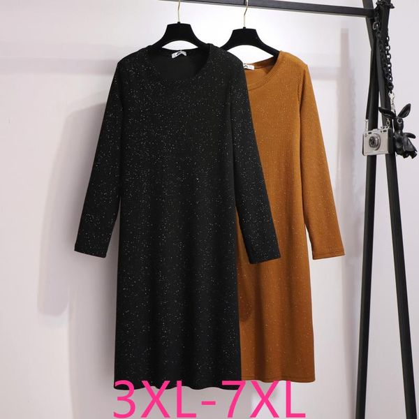 casual dresses 2021 spring autumn plus size sweater dress for women loose long sleeve straight o neck knit black 4xl 5xl 6xl 7xl, Black;gray
casual dresses 2021 spring autumn plus size sweater dress for women loose long sleeve straight o neck knit black 4xl 5xl 6xl 7xl, Black;gray