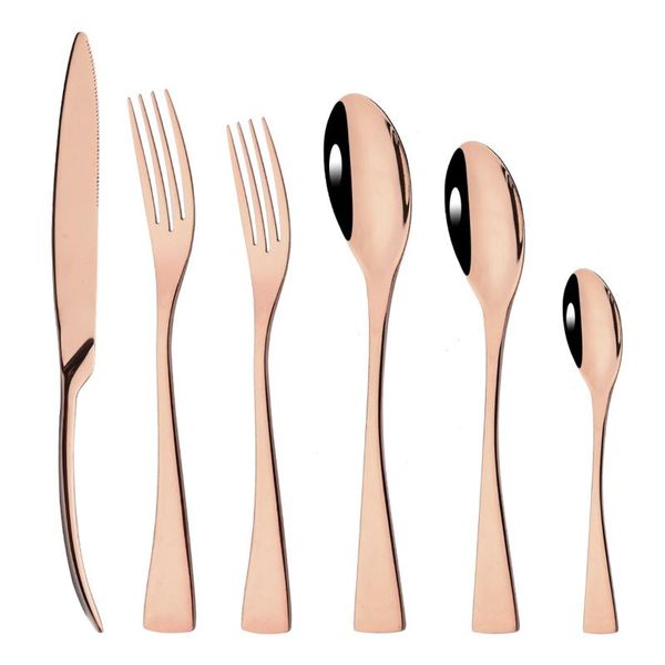 flatware sets 6pcs rose gold 304 stainless steel cutlery set knife dessert fork tea spoon tableware mirror polished dinnerware
flatware sets 6pcs rose gold 304 stainless steel cutlery set knife dessert fork tea spoon tableware mirror polished dinnerware
