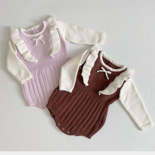 jumpsuits baby girl grid rompers long sleeves pure color knit autumn winter born clothes, Blue
jumpsuits baby girl grid rompers long sleeves pure color knit autumn winter born clothes, Blue