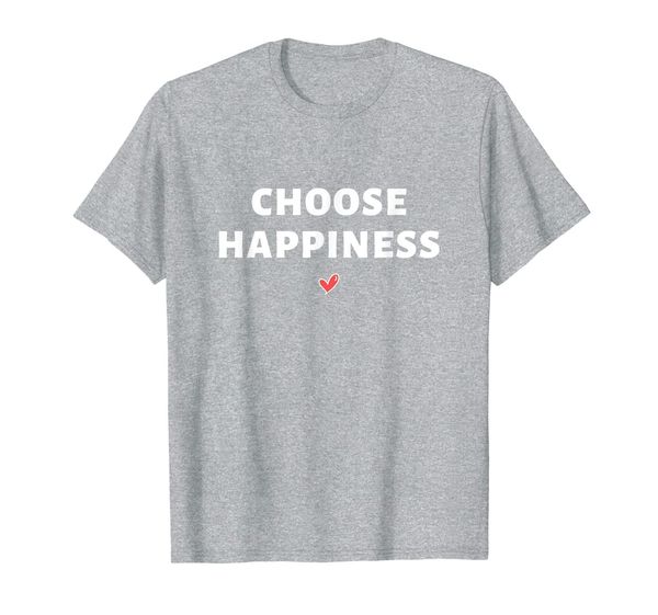 spiritual woman's tshirt choose happiness gangster graphic t-shirt, White;black
