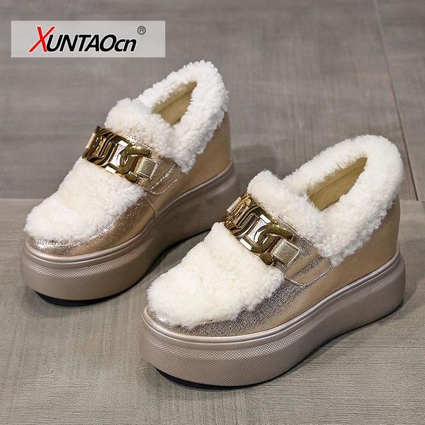 dress shoes winter women's thick bottom fashion metal chain round toe warm ladies solid 7cm plush boots, Black
dress shoes winter women's thick bottom fashion metal chain round toe warm ladies solid 7cm plush boots, Black