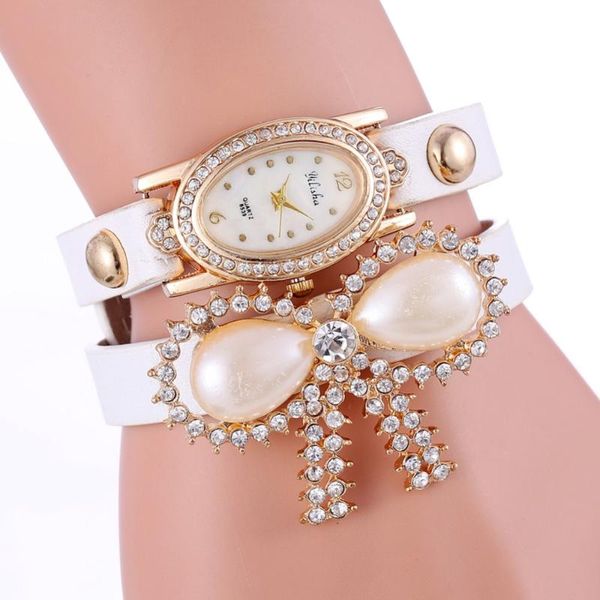wristwatches 2021 fashion crystal rhinestone women watch bow opal pendant leather bracelet quartz relogio feminino relojmujer, Slivery;brown
wristwatches 2021 fashion crystal rhinestone women watch bow opal pendant leather bracelet quartz relogio feminino relojmujer, Slivery;brown