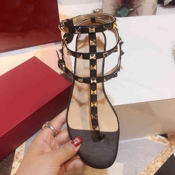 dress shoes luxury brands women's fashion rivet sandals summer girl's casual leather flat 74u1, Black
dress shoes luxury brands women's fashion rivet sandals summer girl's casual leather flat 74u1, Black