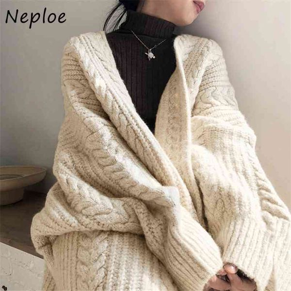 korean chic twist patchwork warm sweaters women casual knitted cardigans autumn winter simple loose coat 1g695 210422, White;black
korean chic twist patchwork warm sweaters women casual knitted cardigans autumn winter simple loose coat 1g695 210422, White;black