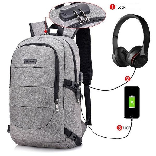 backpack waterproof resistant polyester lapwith usb charging port and lock &headphone interface for college student bagpack
backpack waterproof resistant polyester lapwith usb charging port and lock &headphone interface for college student bagpack