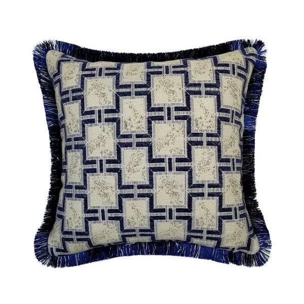 cushion/decorative pillow vintage geometric checks woven chenille jacquard brown home blue velvet cushion cover decorative custom case 45x45
cushion/decorative pillow vintage geometric checks woven chenille jacquard brown home blue velvet cushion cover decorative custom case 45x45