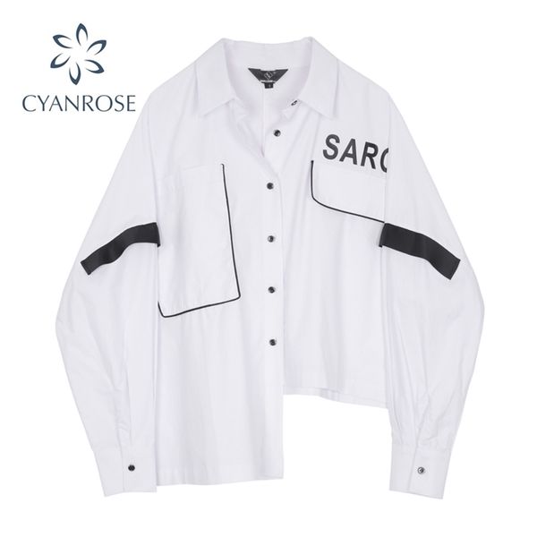 lapel irregular women's shirt coat loose vintage long sleeve streetwear casual women blouse fashion autumn chic 210515, White
lapel irregular women's shirt coat loose vintage long sleeve streetwear casual women blouse fashion autumn chic 210515, White