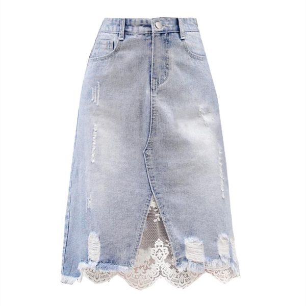 skirts 2021 denim for young women with lace irregular holes tattered skirt american girls midi length pencil bsq076, Black
skirts 2021 denim for young women with lace irregular holes tattered skirt american girls midi length pencil bsq076, Black