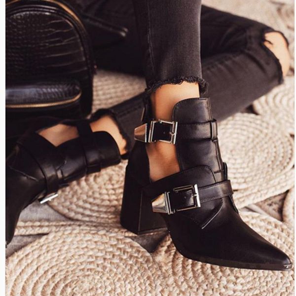 boots summer women shoes buckle strap pointed toe ladies ankle hollow out buckles short boot botas de mujer sapato, Black
boots summer women shoes buckle strap pointed toe ladies ankle hollow out buckles short boot botas de mujer sapato, Black