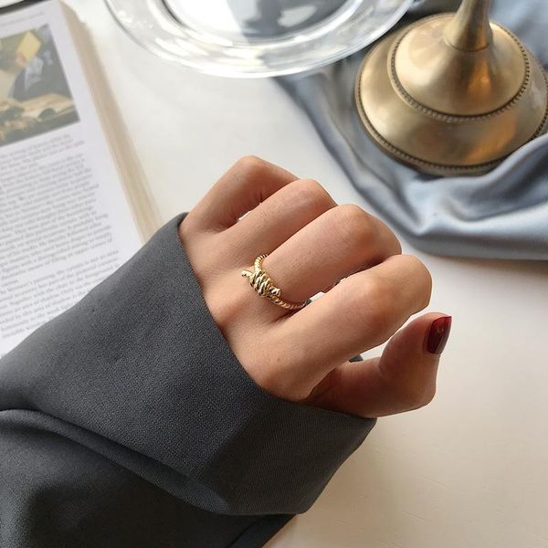 cluster rings silvology 925 sterling silver twist knot gold color creative temperament for women workplace jewelry, Golden;silver
cluster rings silvology 925 sterling silver twist knot gold color creative temperament for women workplace jewelry, Golden;silver
