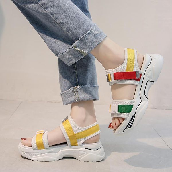 woman casual open toe sneakers mujer sandalias black summer 2021 women platform sandals comfortable med heels wedge shoes
woman casual open toe sneakers mujer sandalias black summer 2021 women platform sandals comfortable med heels wedge shoes