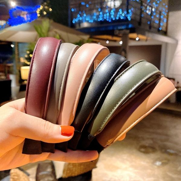 eob7 korean dongdamen temperament leather versatile simple headbands pu leather headband hairpin korean hair accessories, Silver
eob7 korean dongdamen temperament leather versatile simple headbands pu leather headband hairpin korean hair accessories, Silver