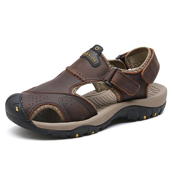 sandals 2021 genuine leather outdoor men's shoes men for male casual water walking beach sandalias sandal, Black
sandals 2021 genuine leather outdoor men's shoes men for male casual water walking beach sandalias sandal, Black