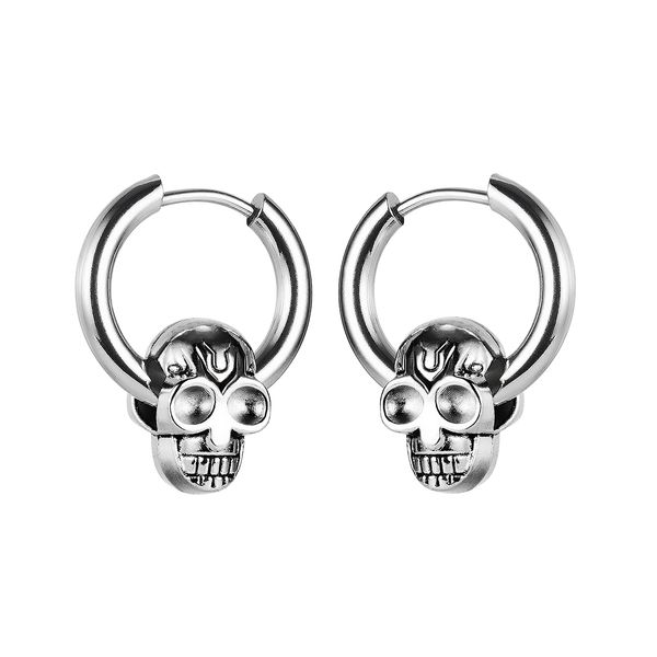 charm earrings for men or women fashion all-match titanium stainless steel personality small circle sliver skull jewelry lovers gifts ge649, Golden
charm earrings for men or women fashion all-match titanium stainless steel personality small circle sliver skull jewelry lovers gifts ge649, Golden