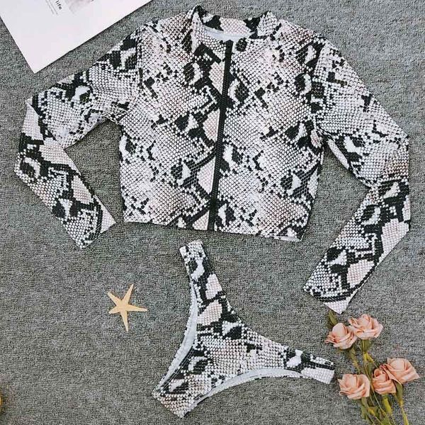 new long sleeve zipper women swimwear sport print swimsuit two-pieces bikini set brazilian bather white bathing suit swimin
new long sleeve zipper women swimwear sport print swimsuit two-pieces bikini set brazilian bather white bathing suit swimin